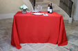 90 x 108 in. Rectangular Polyester Tablecloth Red