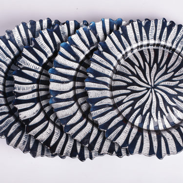 Halley Glass Charger Plate 4/Pack (2 Colors)