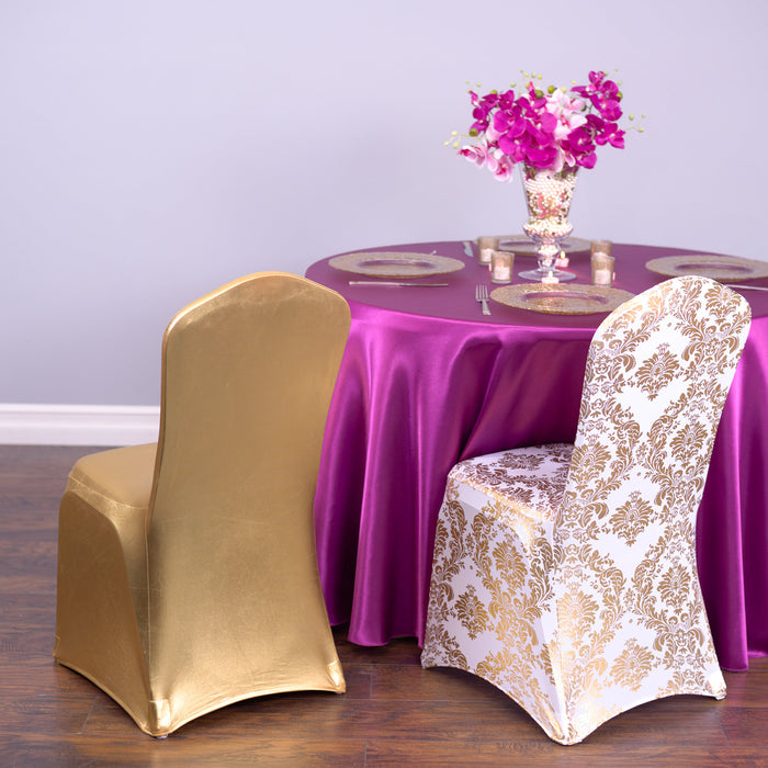 Metallic Banquet Stretch Chair Cover (2 Colors)