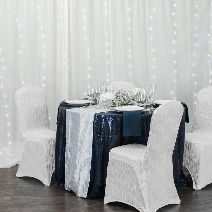 Wavy Stretch Banquet Chair Cover (9 Colors)