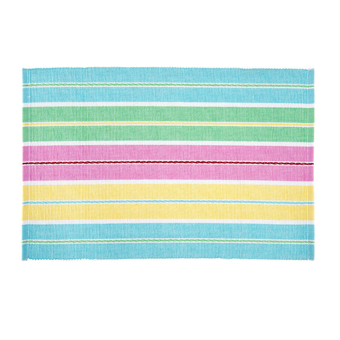 13 X 18 in. Cotton Ribbed Placemats 4/Pack (3 Patterns)