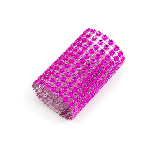 Crystal Napkin Ring Fuchsia 10/Pack