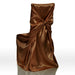 Satin Universal Chair Cover Chocolate