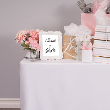 8 ft. Fitted Polyester Tablecloth (7 Colors)