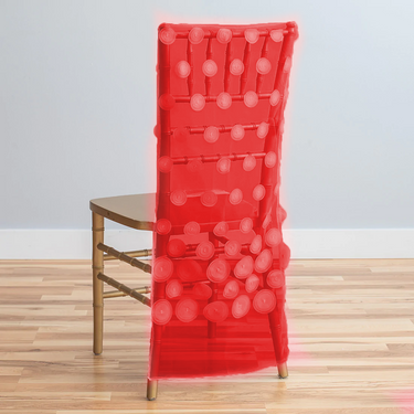 Cascading Ripples Chiavari Chair Cover (4 Colors)