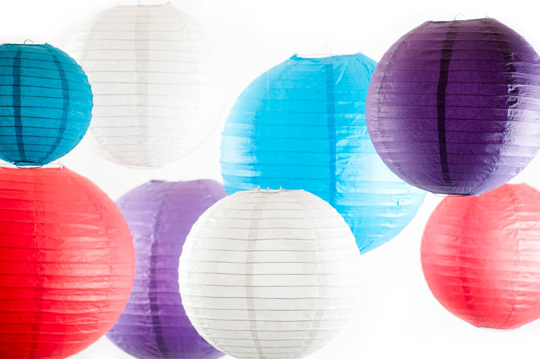 8 in. Paper Lantern (8 Colors)