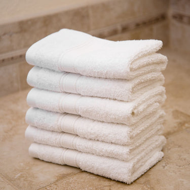 Hotel Quality India Cotton Hand Towel 4/Pack White
